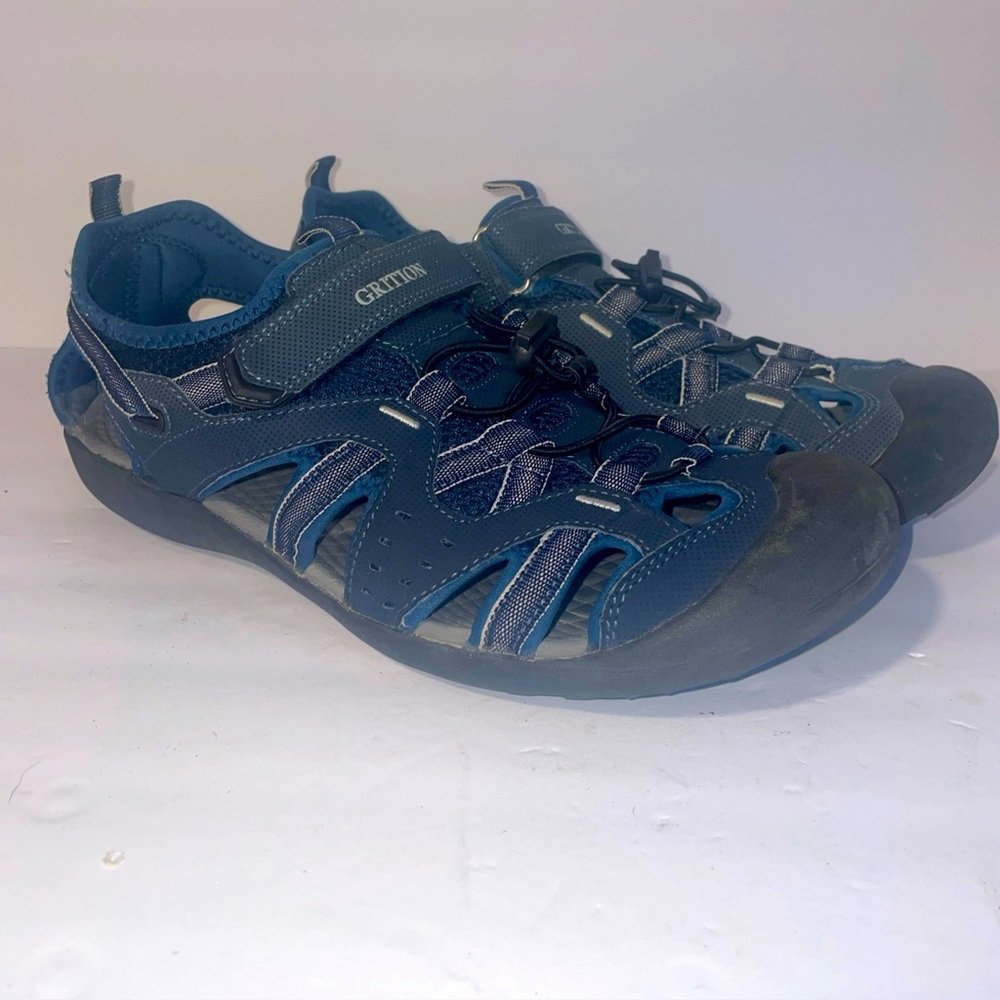 Grition Hiking Closed Toe Sandals Mens Size 10 EU 44 Blue Outdoor Water Shoes